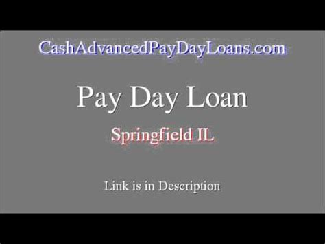 Payday Loans Springfield Il